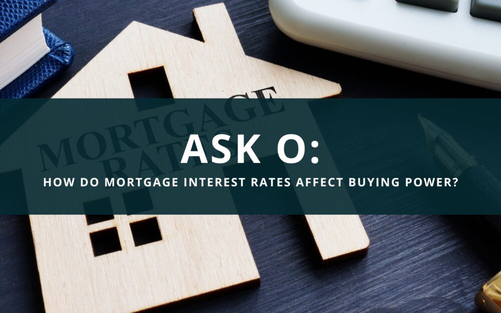 Ask O: How Do Mortgage Interest Rates Affect Buying Power?